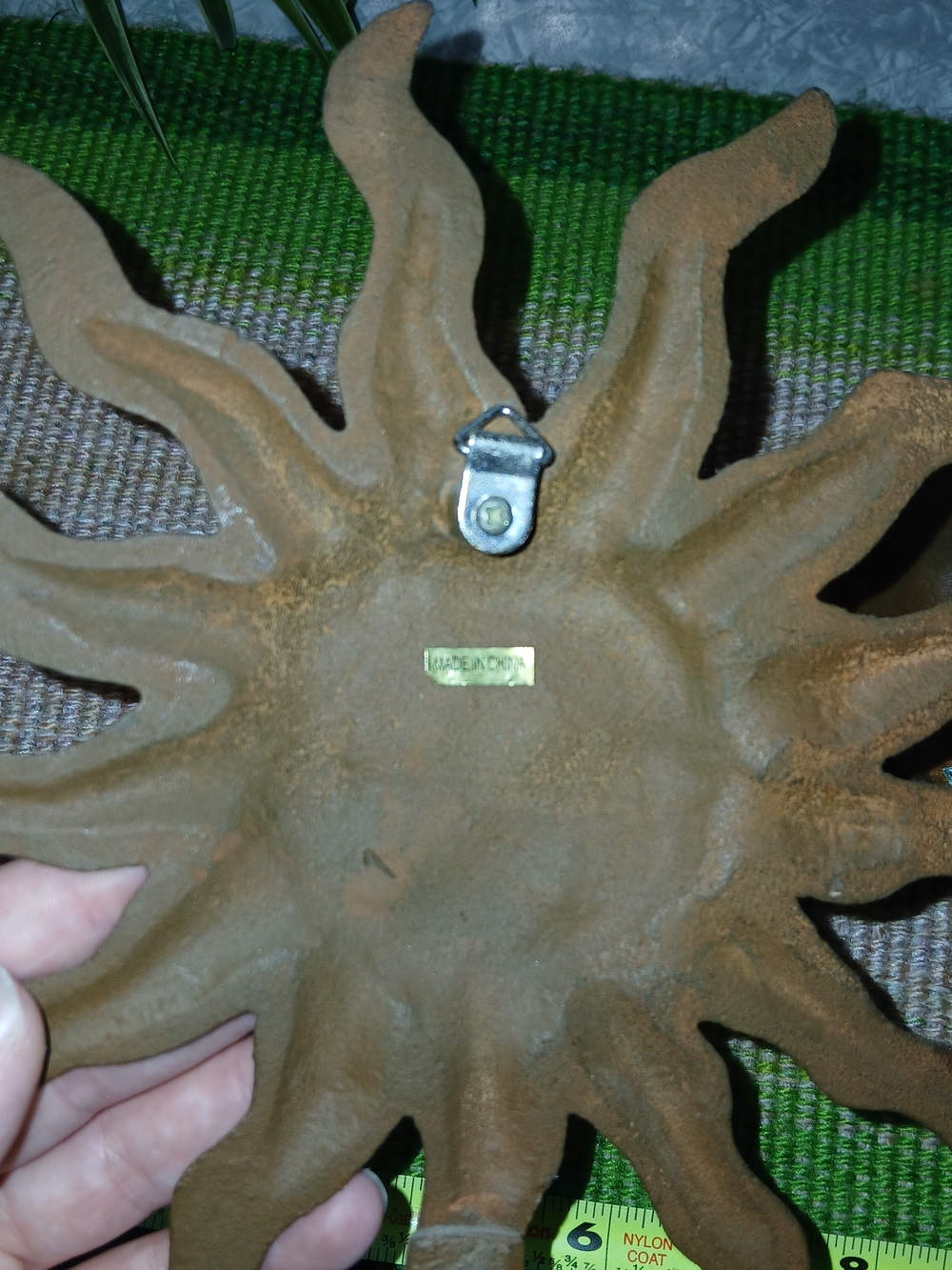 Sun & Moon Cast Iron Wall Hooks - Brown - Picture 4 of 4